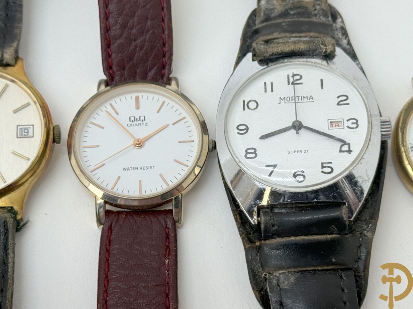 17 herenpolsbanduurwerken Tissot, Festina e.a.
