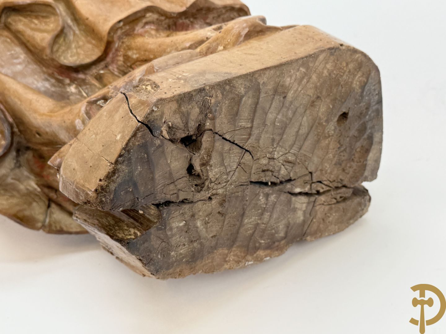 Houtgesculpteerd Mariabeeld, 18e