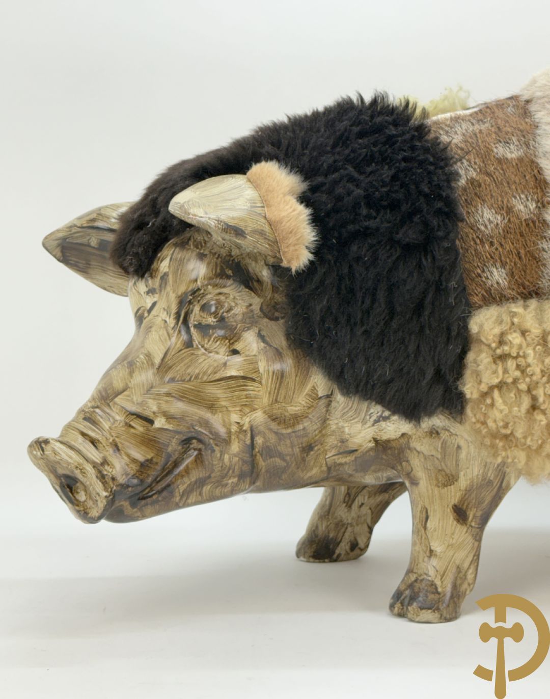 Polyester varken met wol
