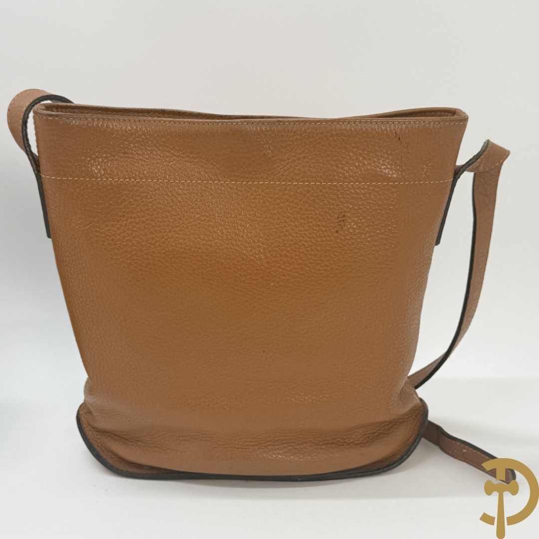 Zwarte en cognackleurige replica Delvaux handtassen