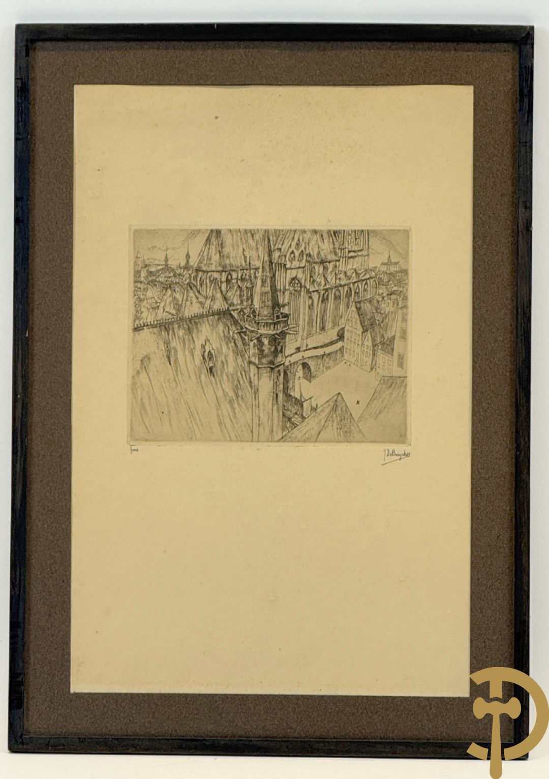DEBRUYCKER J. getekend Gand 