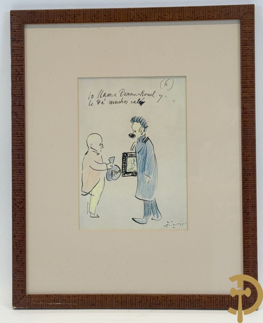 PICASSO (naar) Vijf ludieke prenten met personages - seriegrafieën