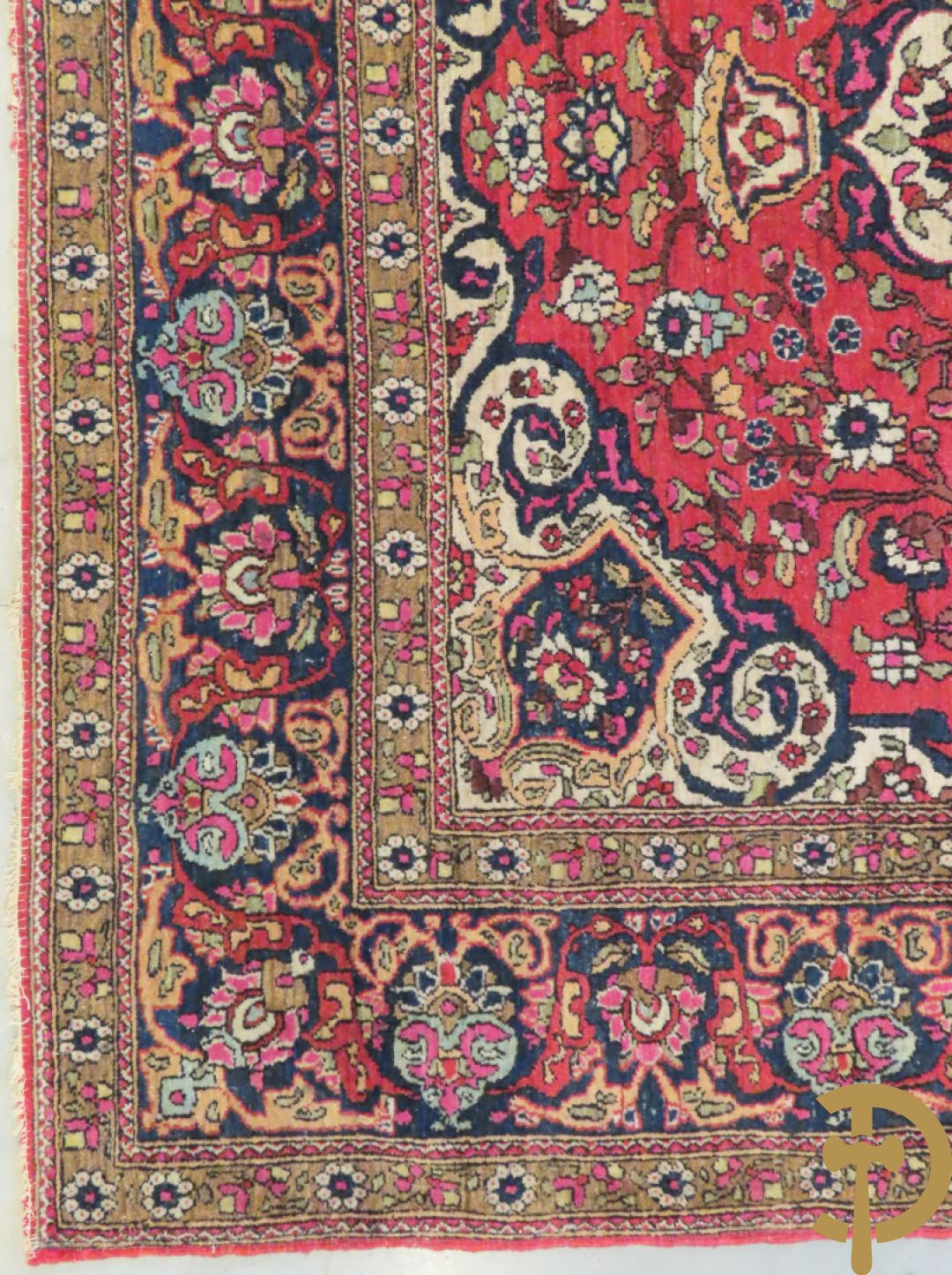 Perzisch handgeknoopt tapijt Ispahan, vroeg 20e