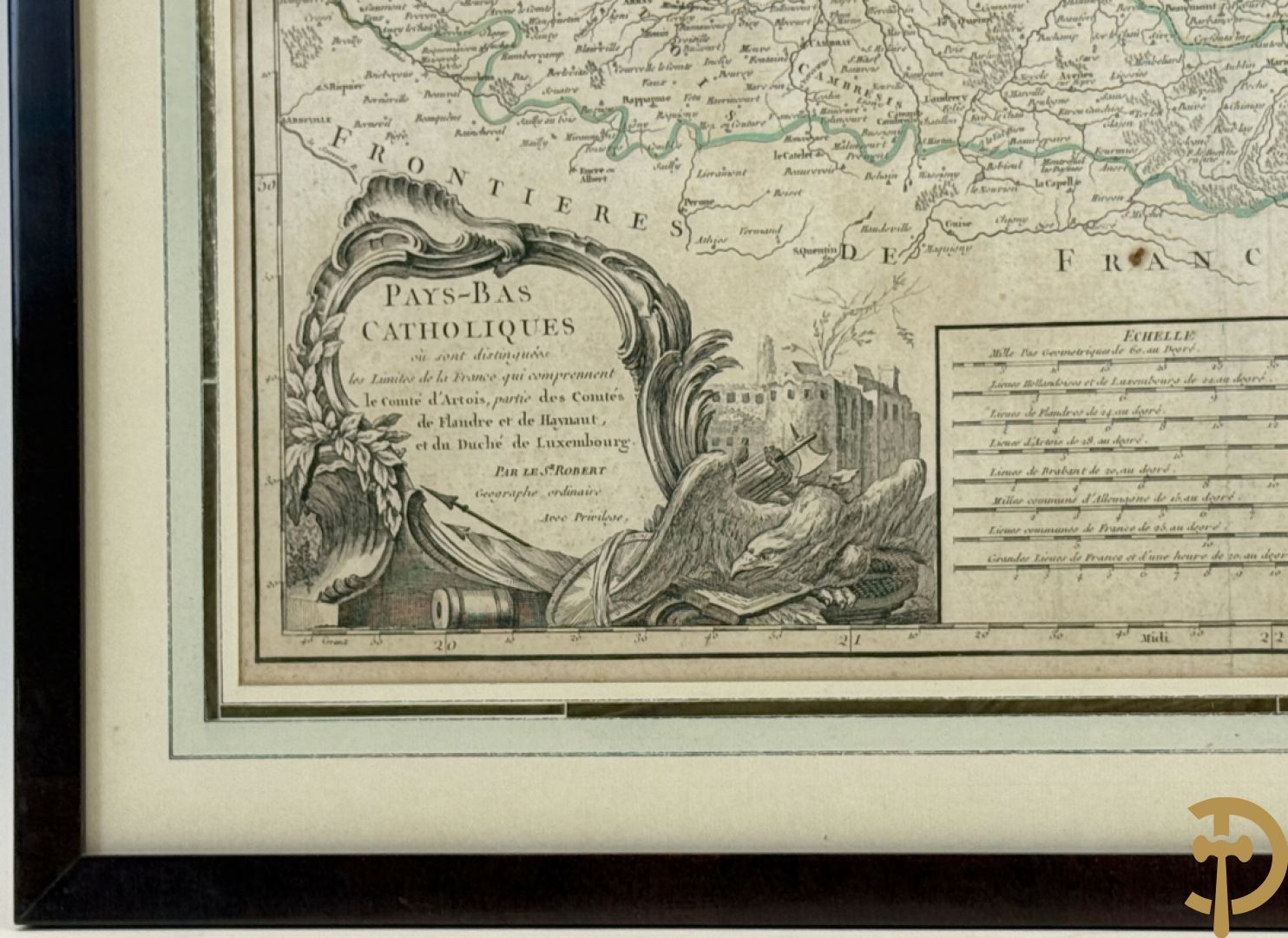 Oude kaart Pays-Bas catholiques, door Robert Sr.