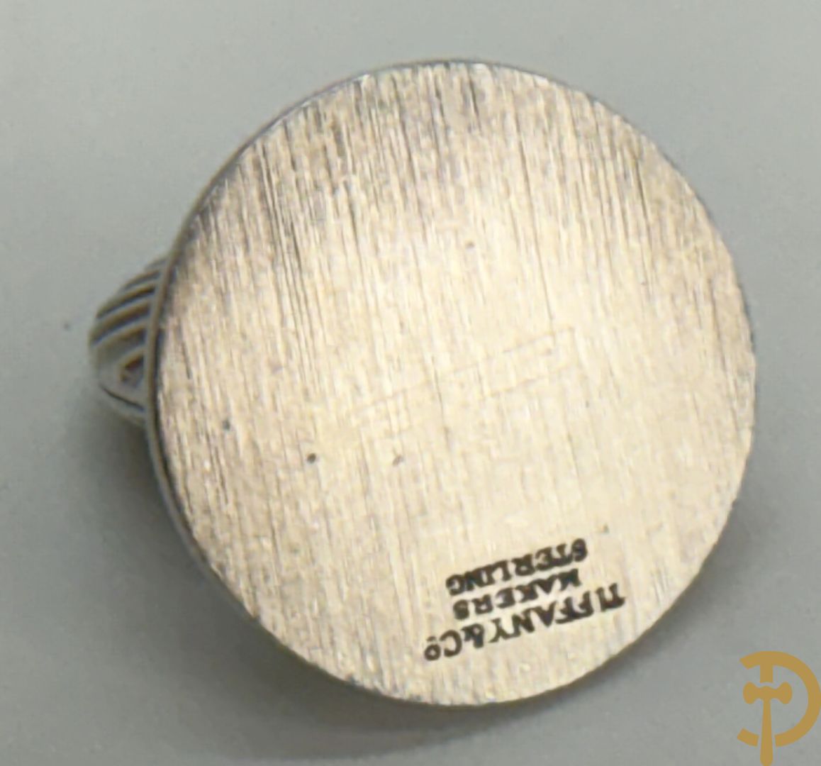 Zes naamhoudertjes in massief zilver, Sterling gemerkt, Tiffany en Co.
