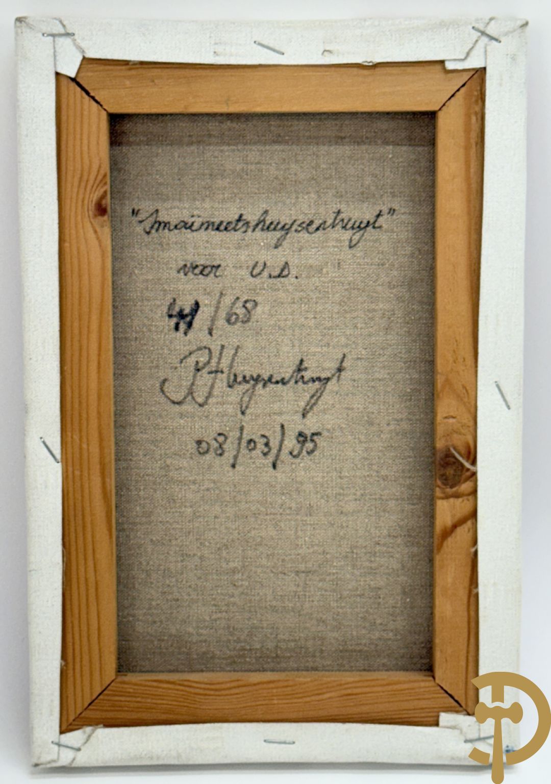 HUYSENTRUYT P. getekend verso en gedateerd 08/03/