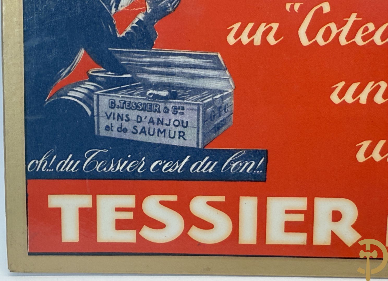 Lot kartonnen publiciteitsmateriaal o.a. Zan door Bernard Carant/Paris, G.ve Tessier Fils door Max Sidaine en Biscottes Reinette