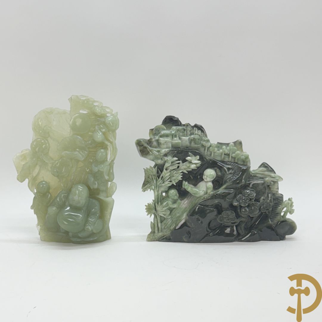 Aziatische sculptuur in jadeiet 