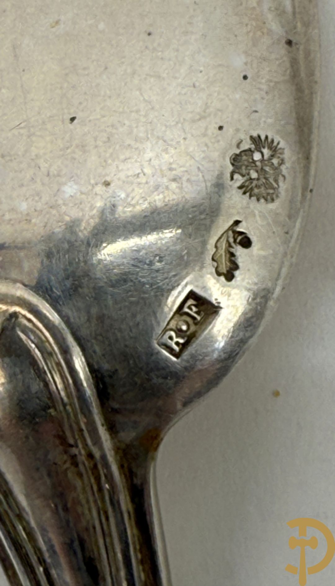 11 massief zilveren ijslepels + 6 koffielepels in massief zilver