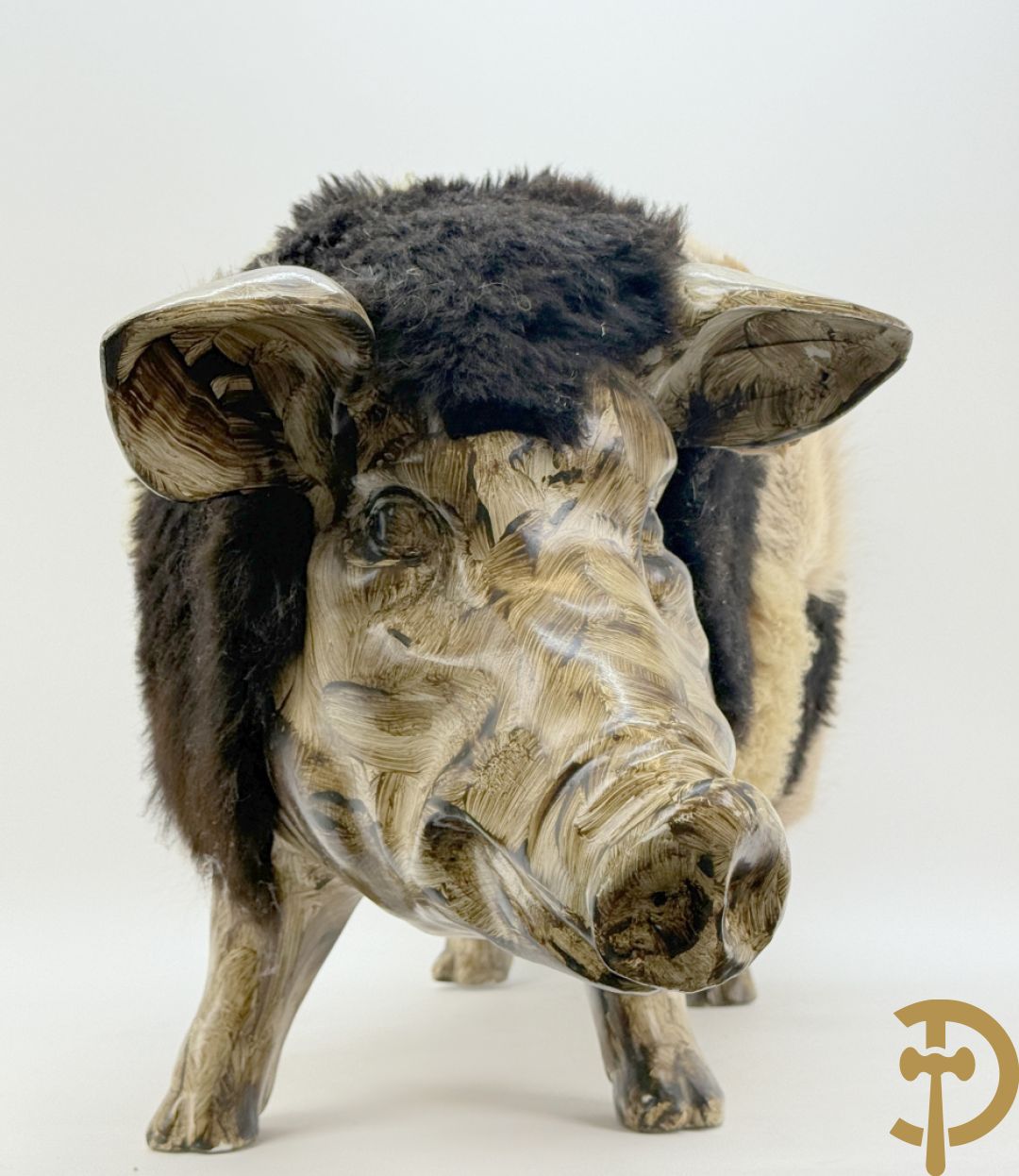 Polyester varken met wol