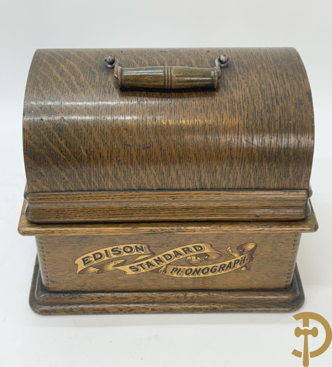 Edison Standard fonograaf met 2 hoorns en rollen (zonder naald)