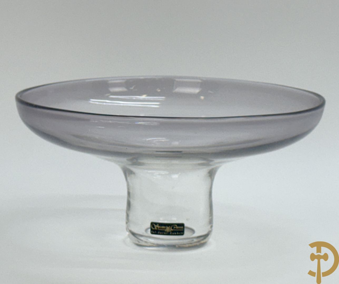 Helder glazen coupe, Collard A., nummer 6 1995, Studio Kristal van Val-Saint-Lambert