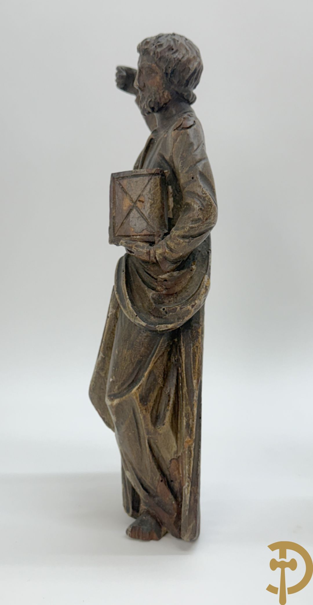 Paar houtsculpturen van evangelisten
