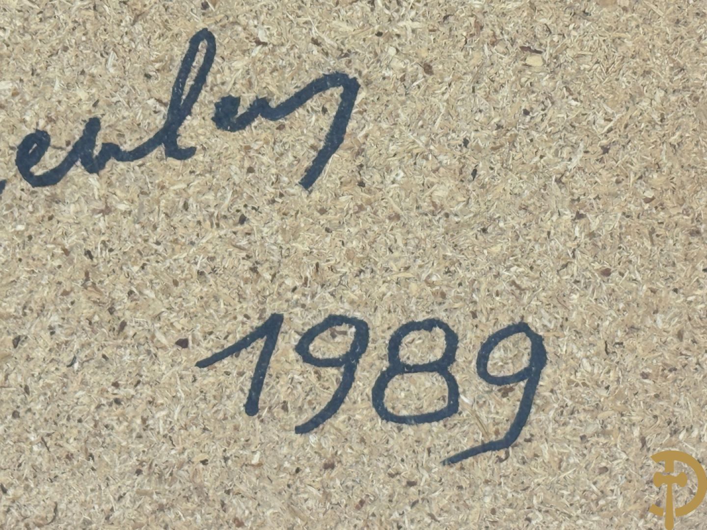 VERMEULEN N. verso getekend en gedateerd 1989 