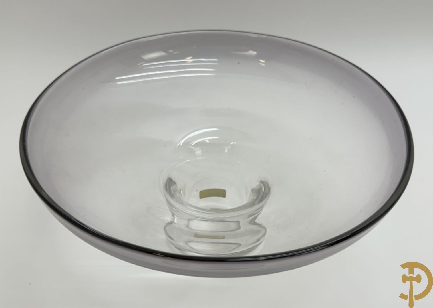 Helder glazen coupe, Collard A., nummer 6 1995, Studio Kristal van Val-Saint-Lambert