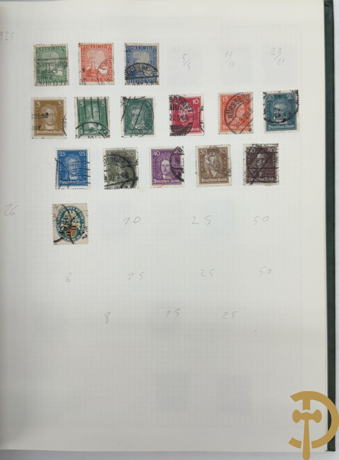 10 postzegelalbums van o.a. Duitsland, Congo, België, ... - Heel divers met veel zeldzame zegels