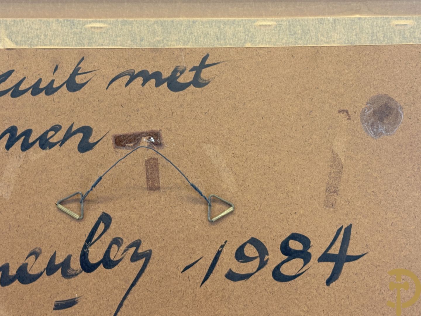 VERMEULEN N. verso getekend en gedateerd 1984 