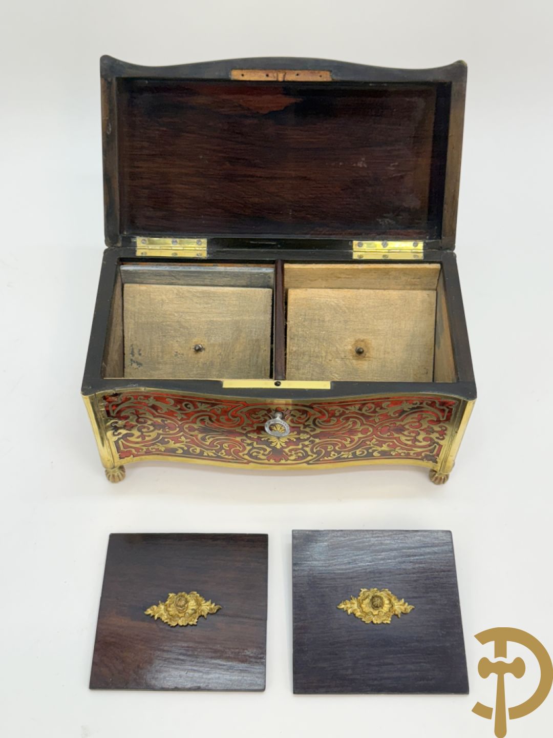Theebox met koper en schildpad, Napoleon III