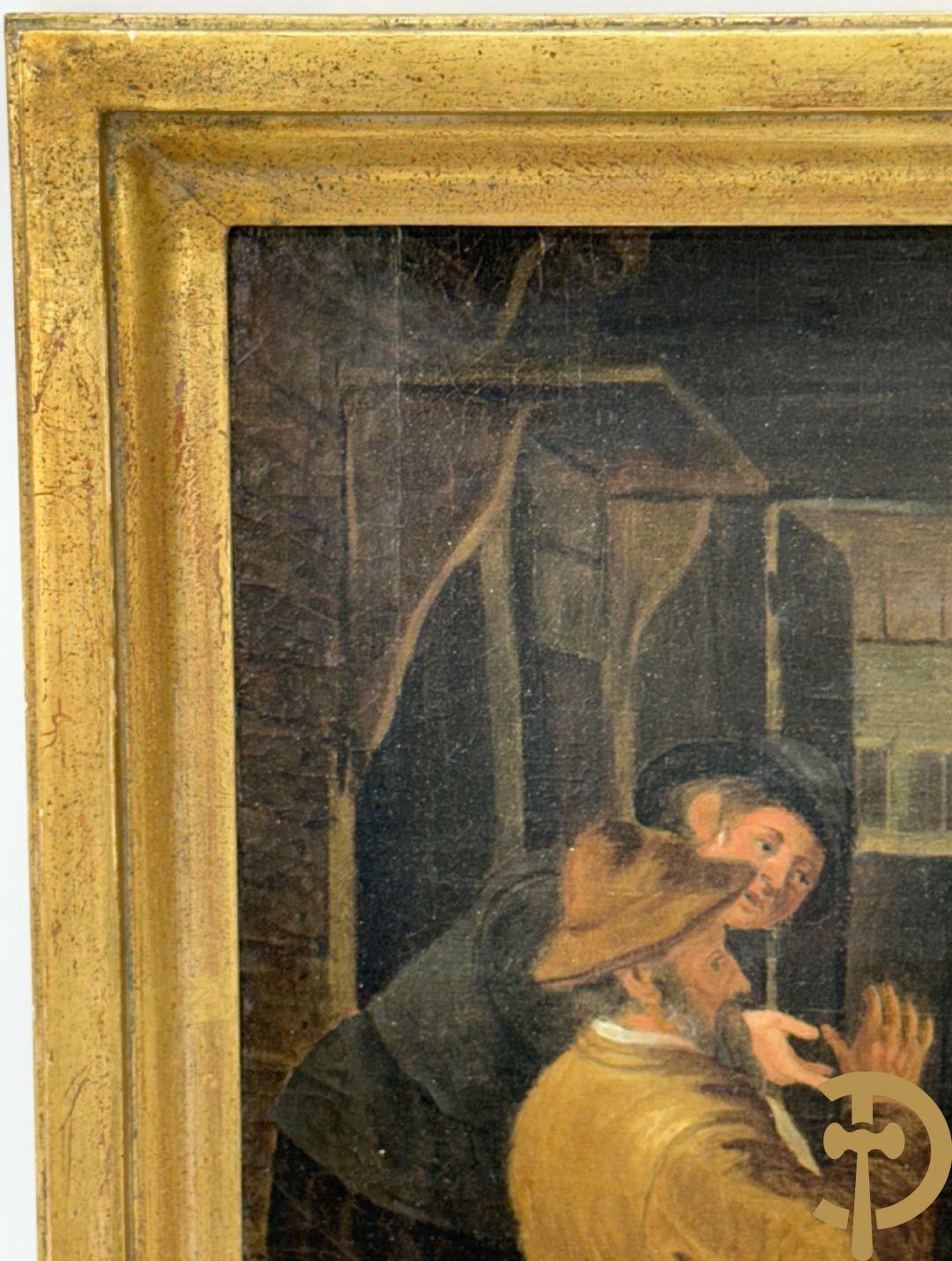 Onleesbaar getekend links onder, 19e Vlaamse school 