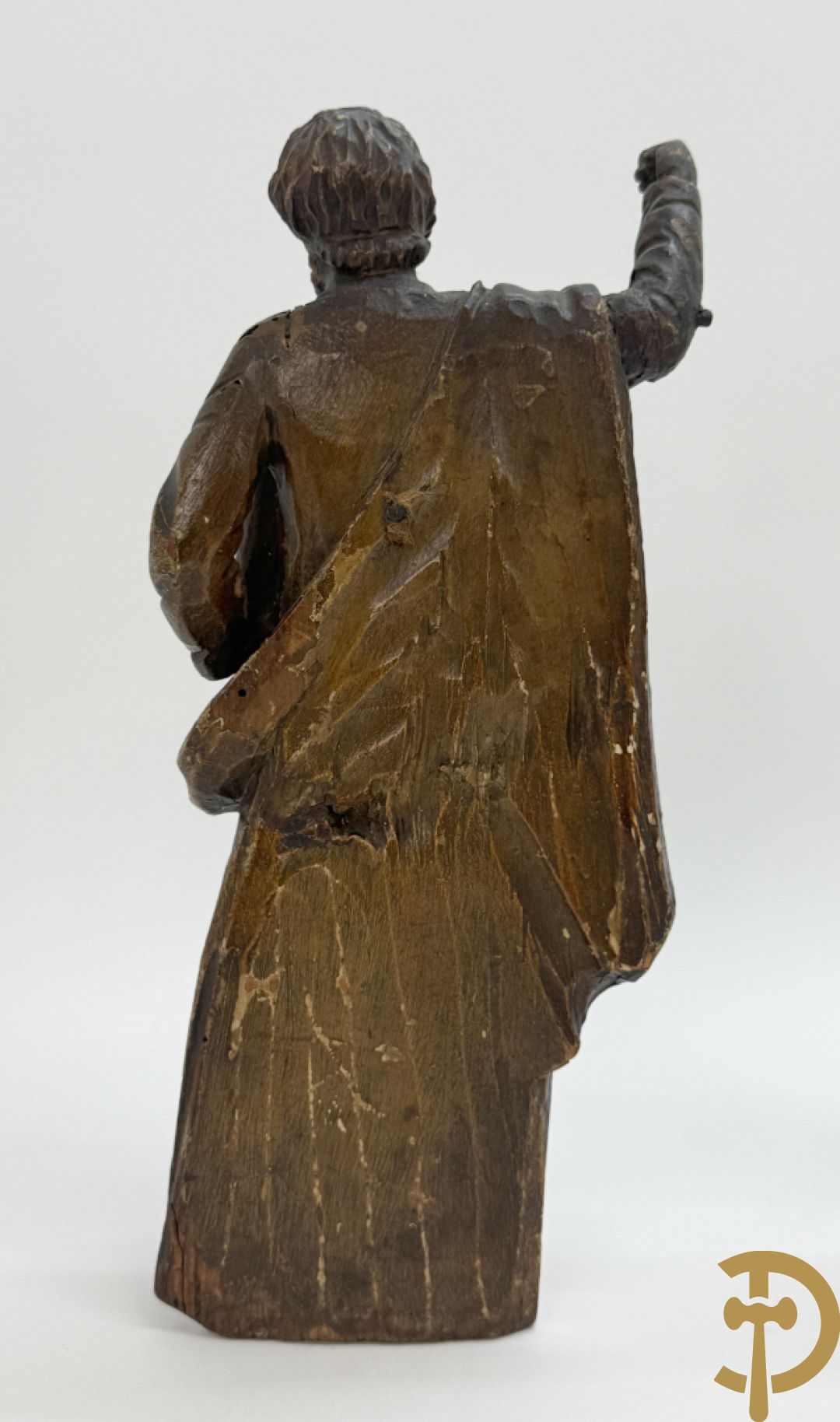 Paar houtsculpturen van evangelisten