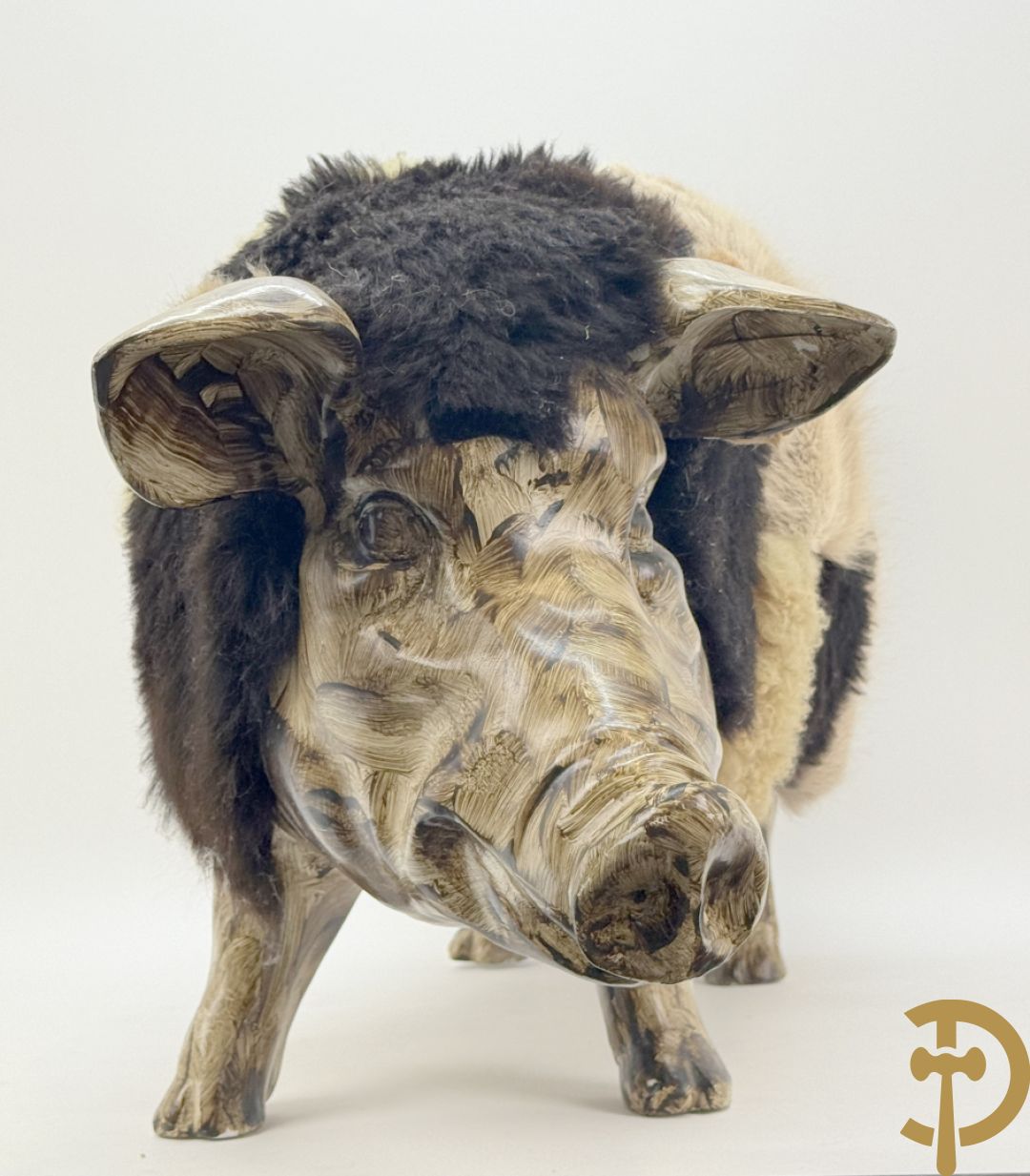Polyester varken met wol