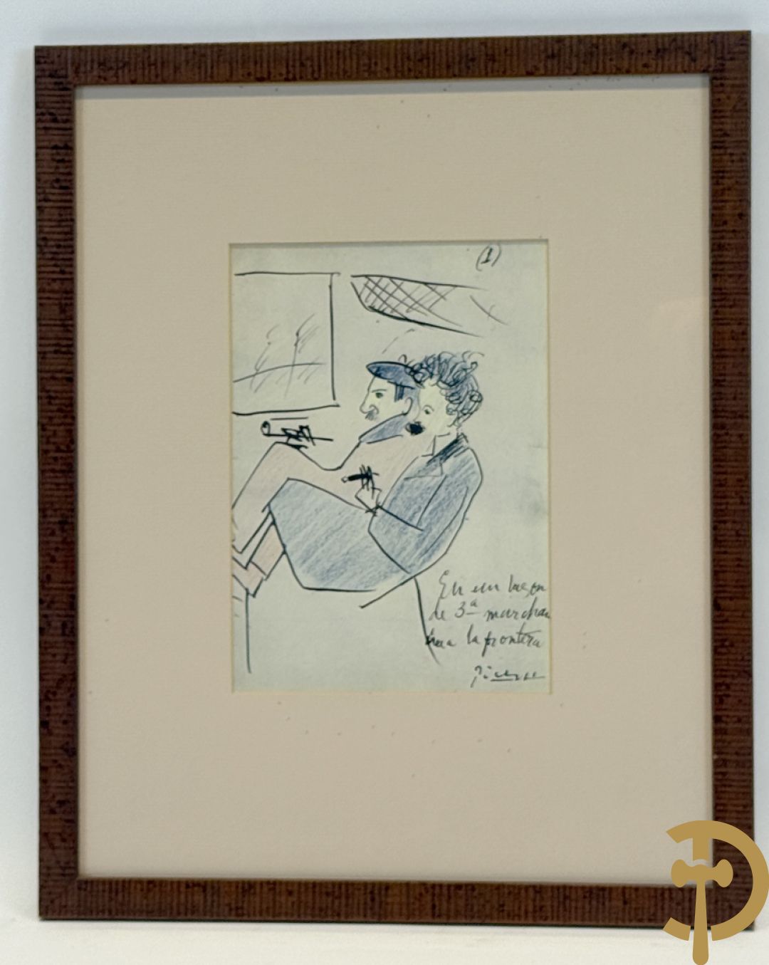 PICASSO (naar) Vijf ludieke prenten met personages - seriegrafieën