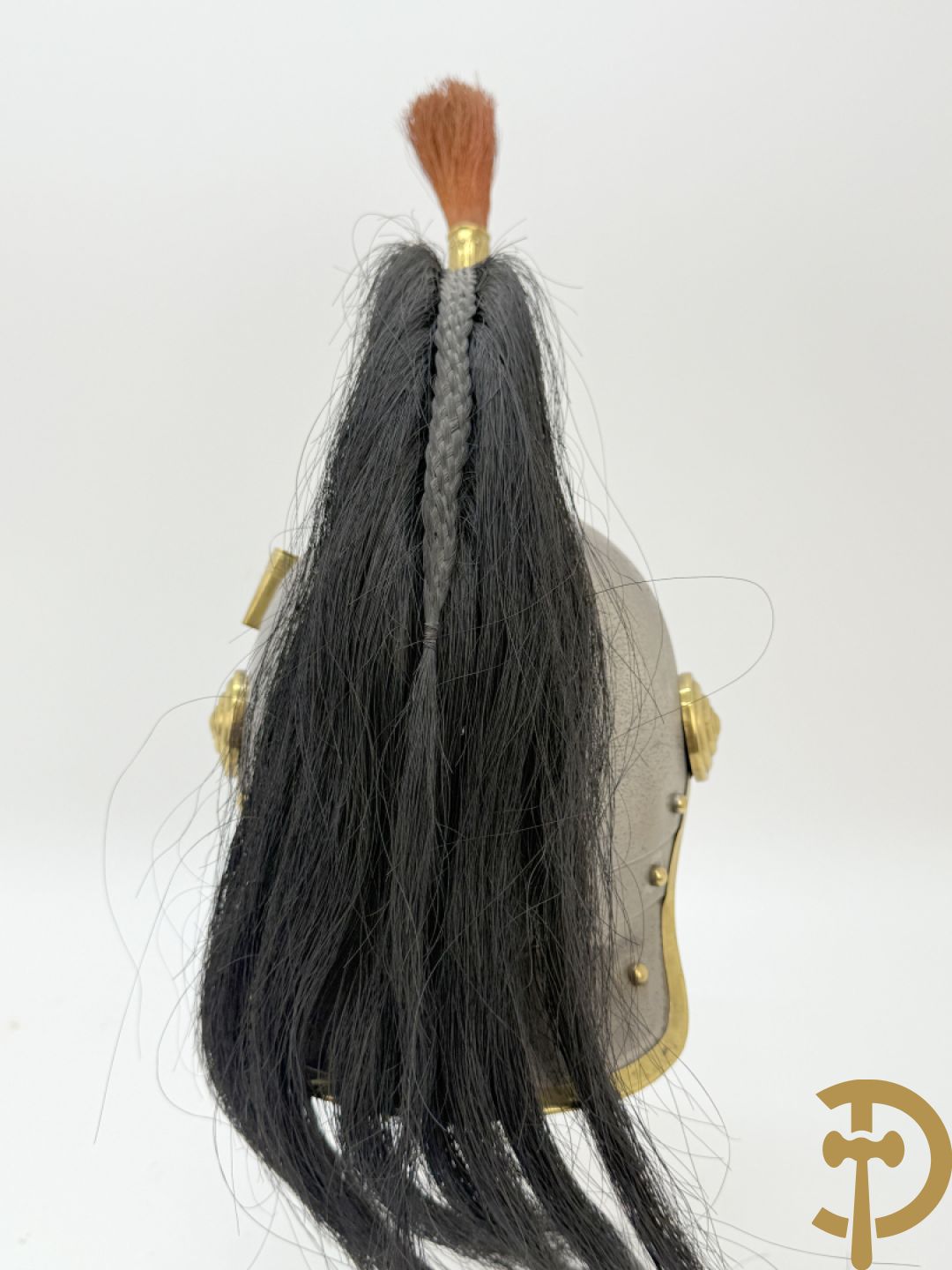 Franse kurassiershelm met kam en paardenhaar, 19e