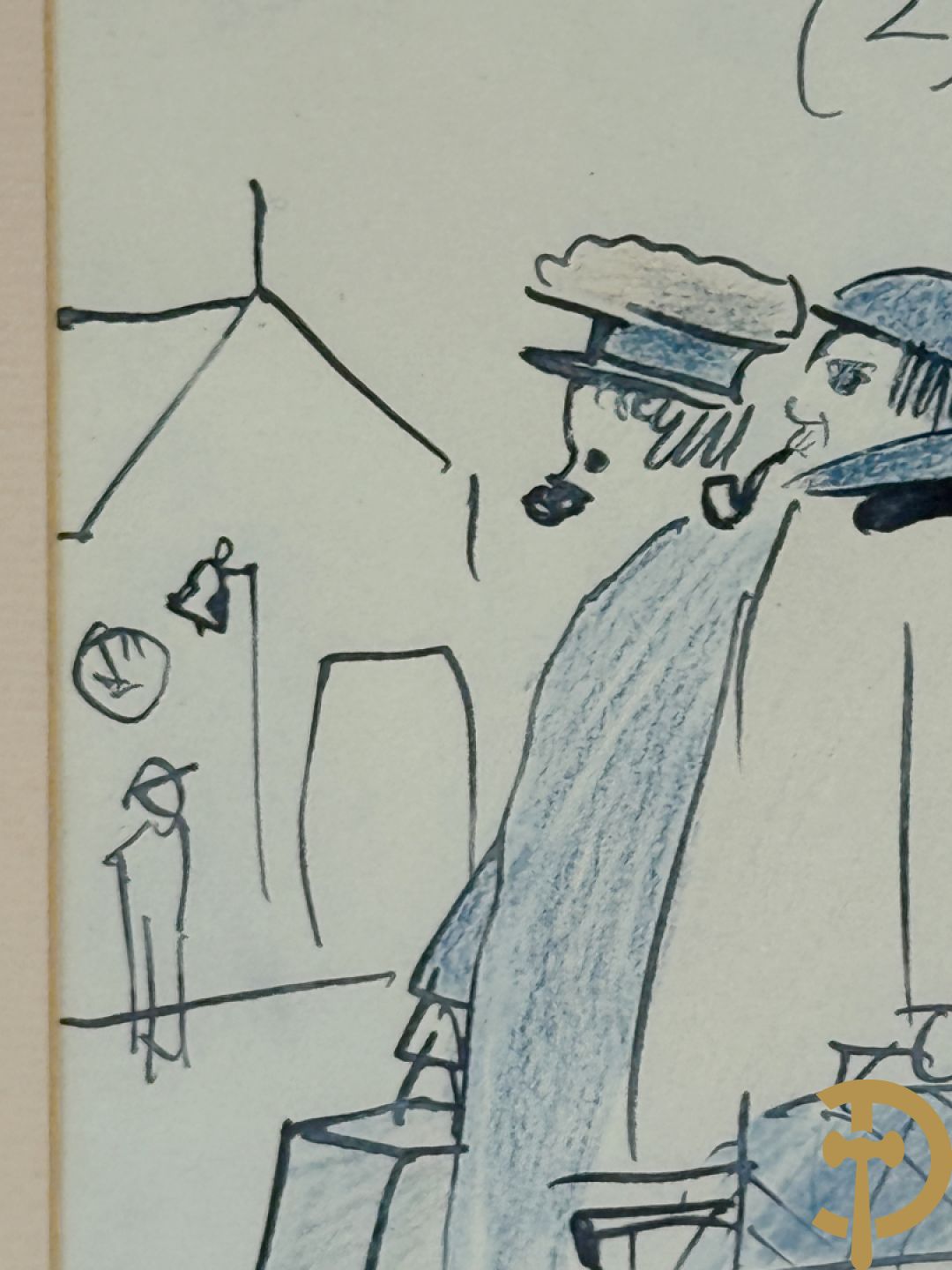 PICASSO (naar) Vijf ludieke prenten met personages - seriegrafieën