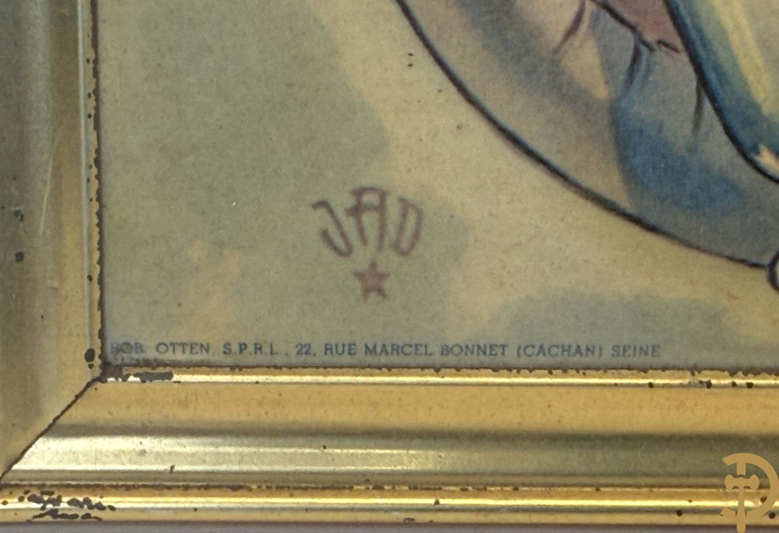 Lot kartonnen publiciteitsmateriaal o.a. Zan door Bernard Carant/Paris, G.ve Tessier Fils door Max Sidaine en Biscottes Reinette