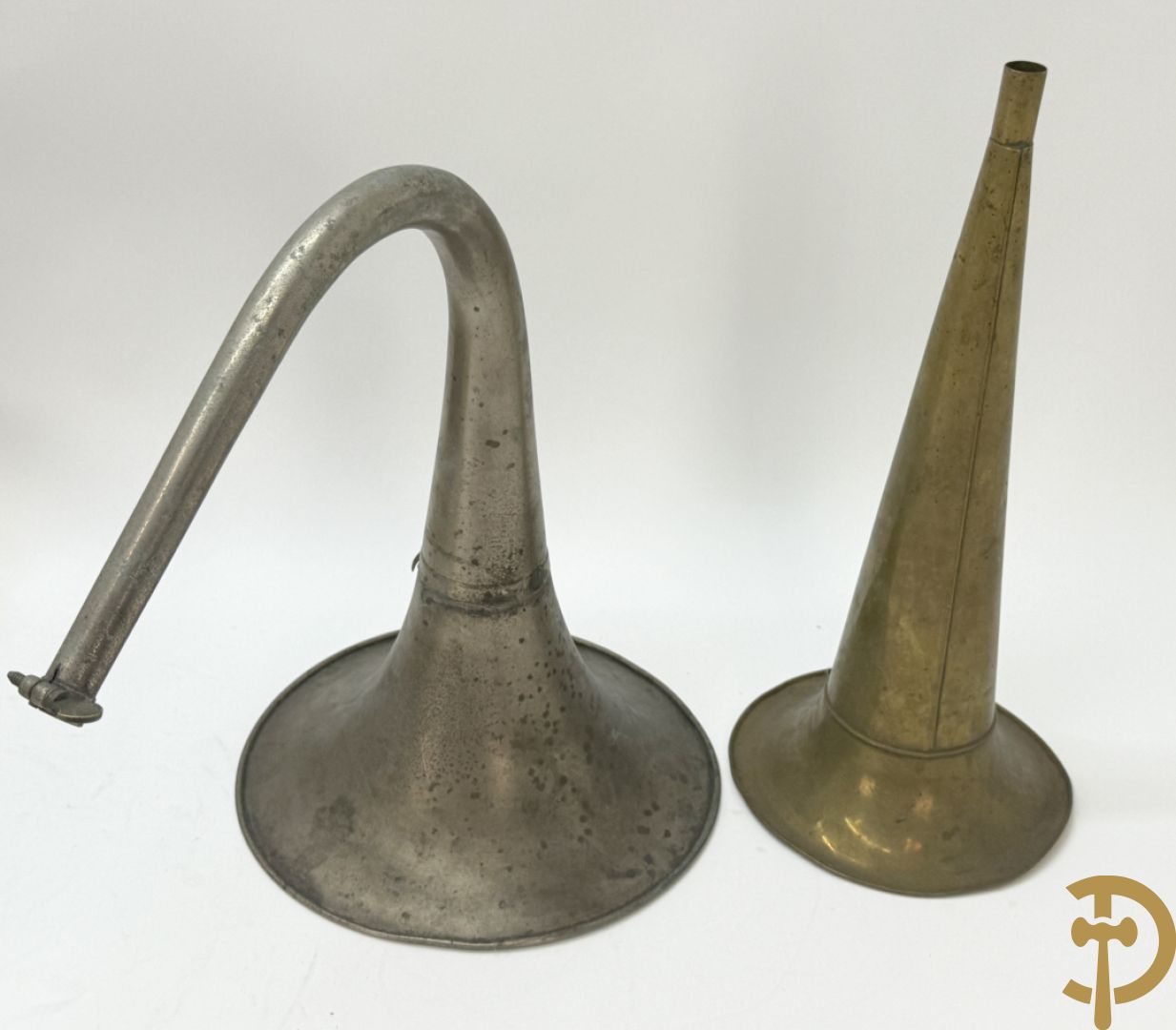 Edison Standard fonograaf met 2 hoorns en rollen (zonder naald)