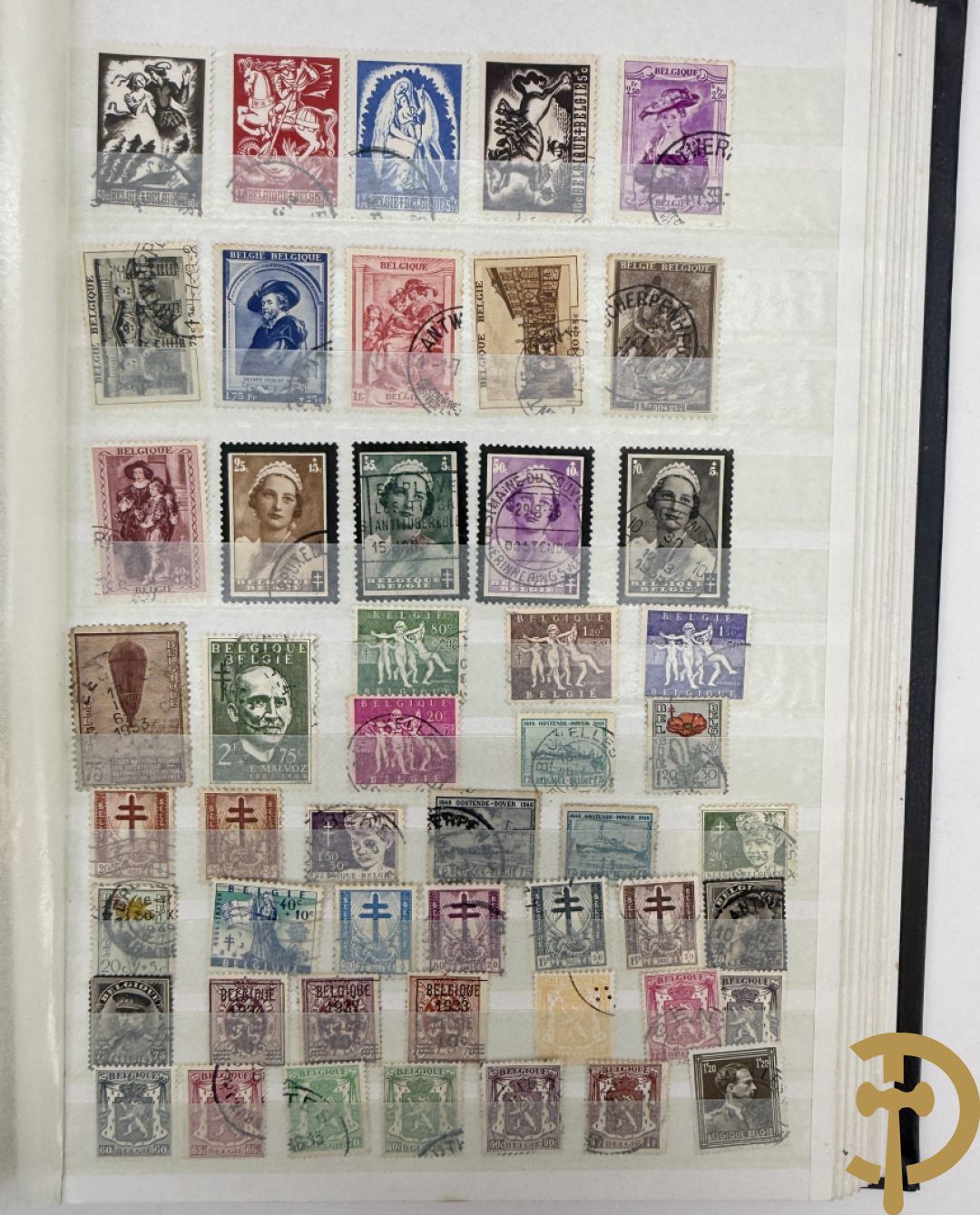 10 postzegelalbums van o.a. Duitsland, Congo, België, ... - Heel divers met veel zeldzame zegels