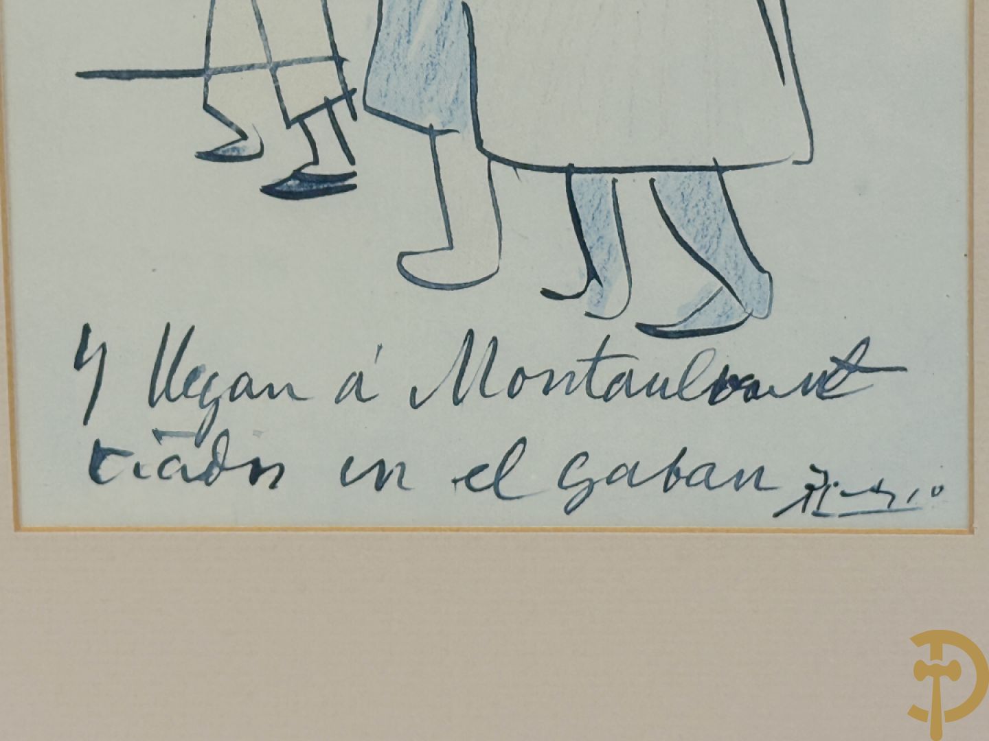 PICASSO (naar) Vijf ludieke prenten met personages - seriegrafieën