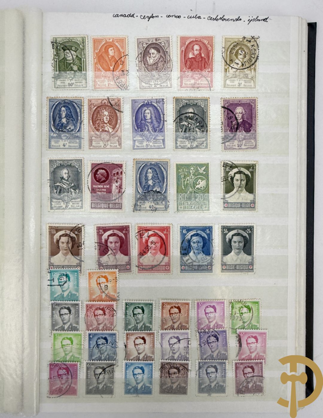 10 postzegelalbums van o.a. Duitsland, Congo, België, ... - Heel divers met veel zeldzame zegels
