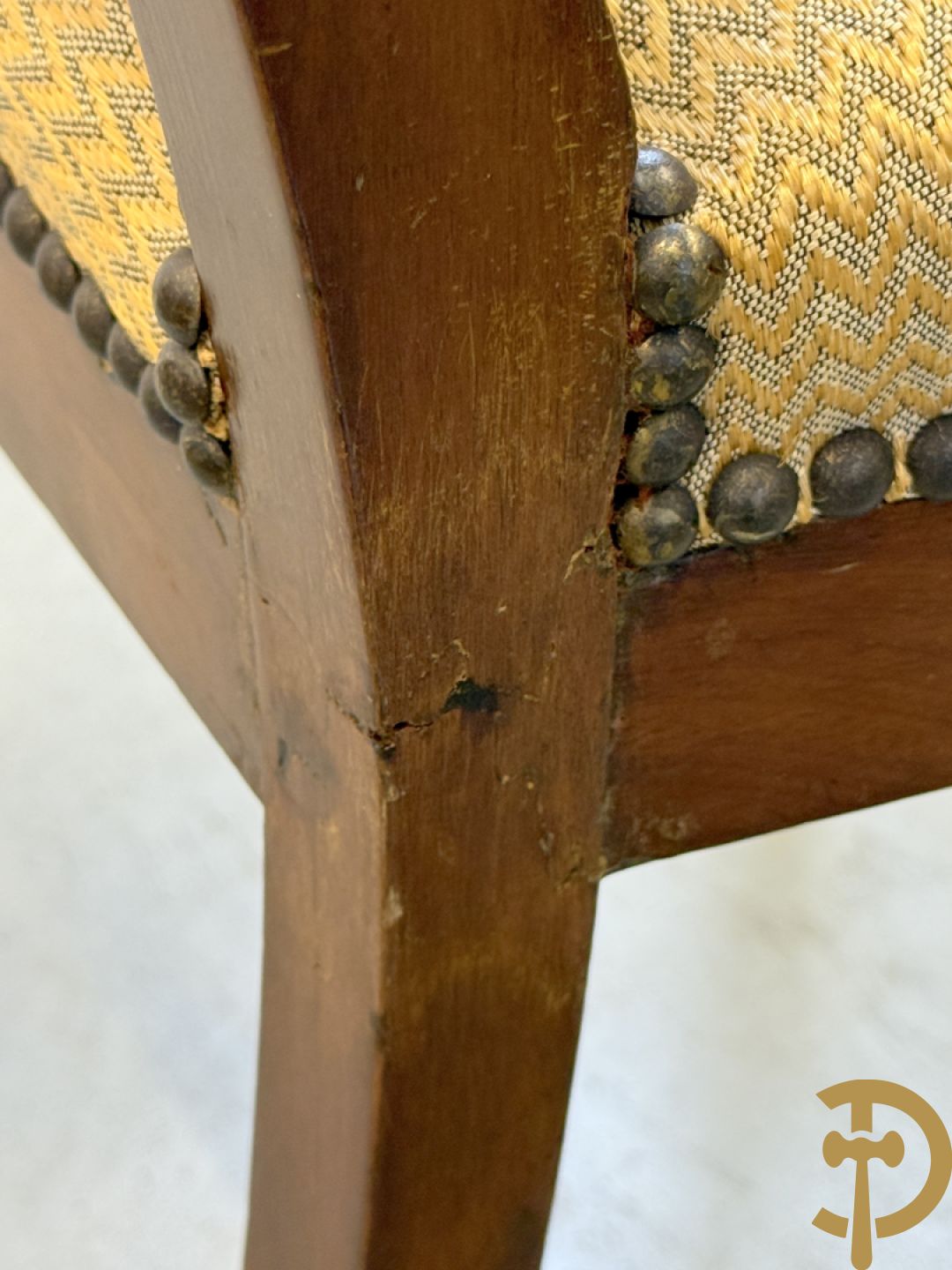Tien mahoniehouten Charles X stoelen