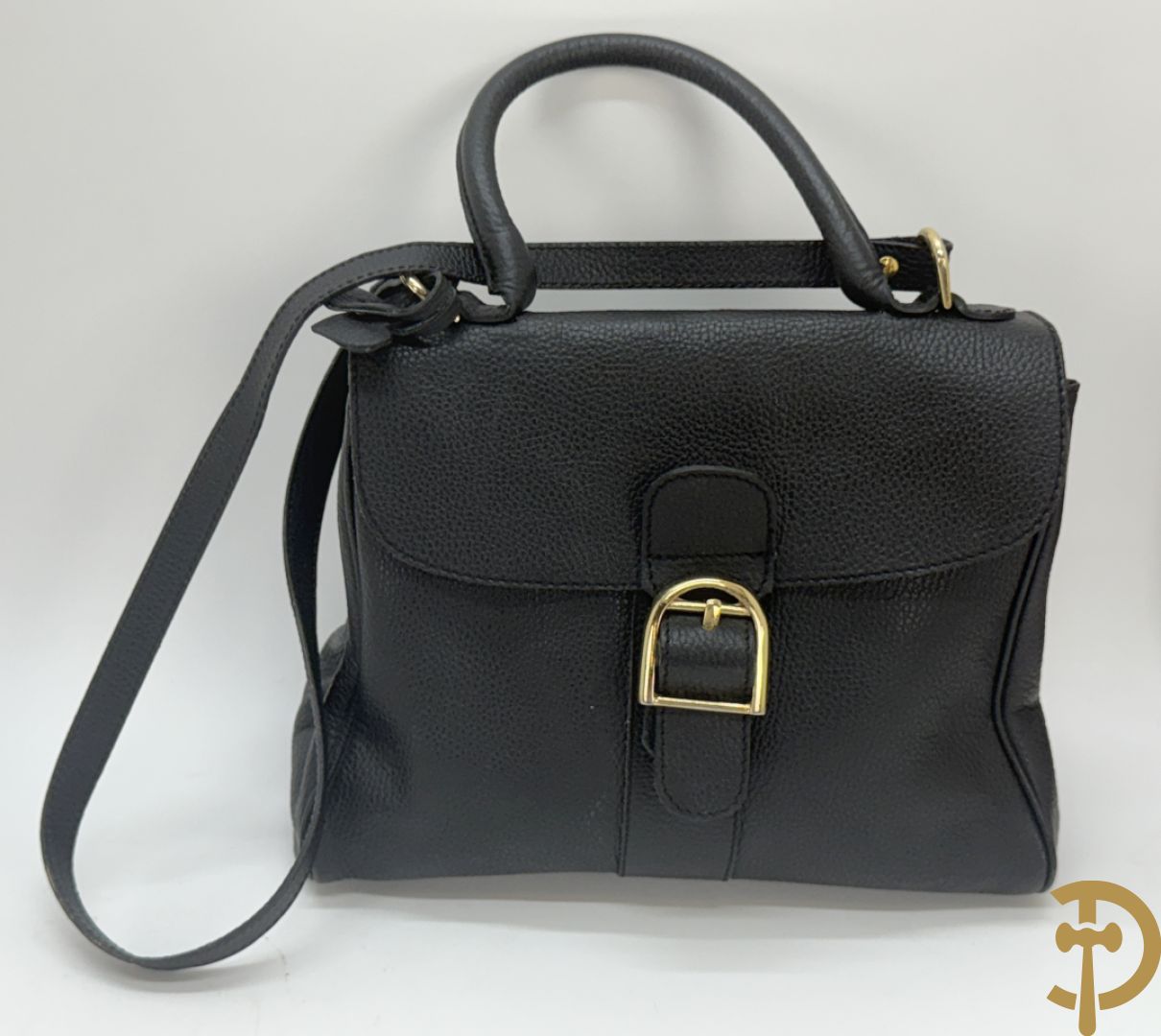 Zwarte en cognackleurige replica Delvaux handtassen