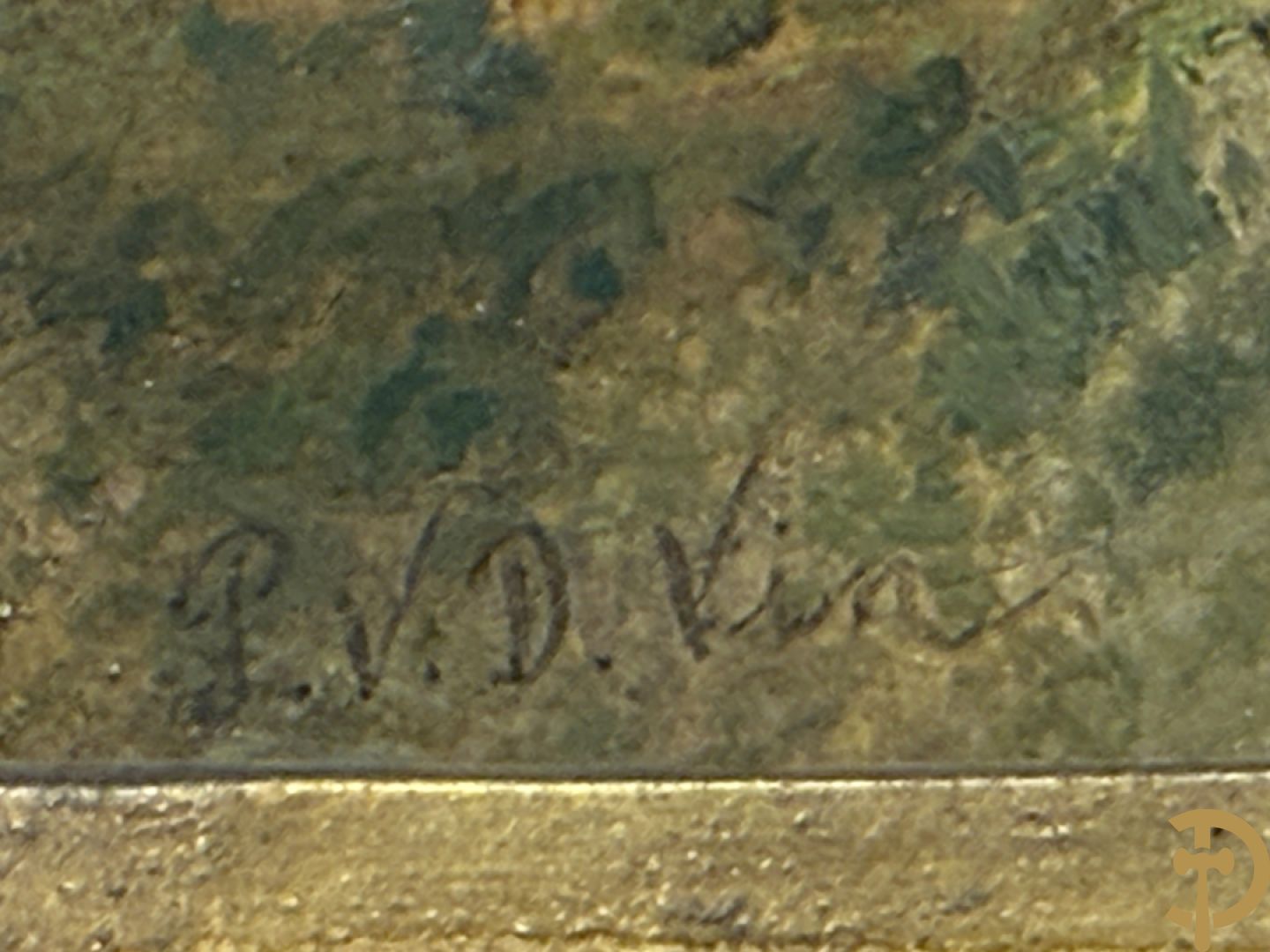 VAN DER VIN P. (van)  P.V.D. VIN getekend 