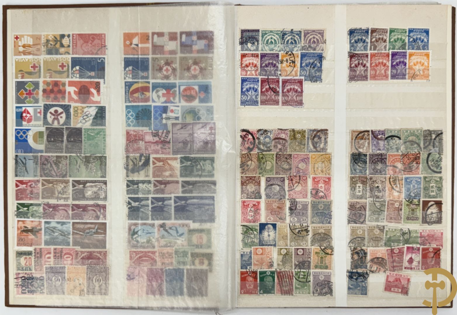 10 postzegelalbums van o.a. Duitsland, Congo, België, ... - Heel divers met veel zeldzame zegels