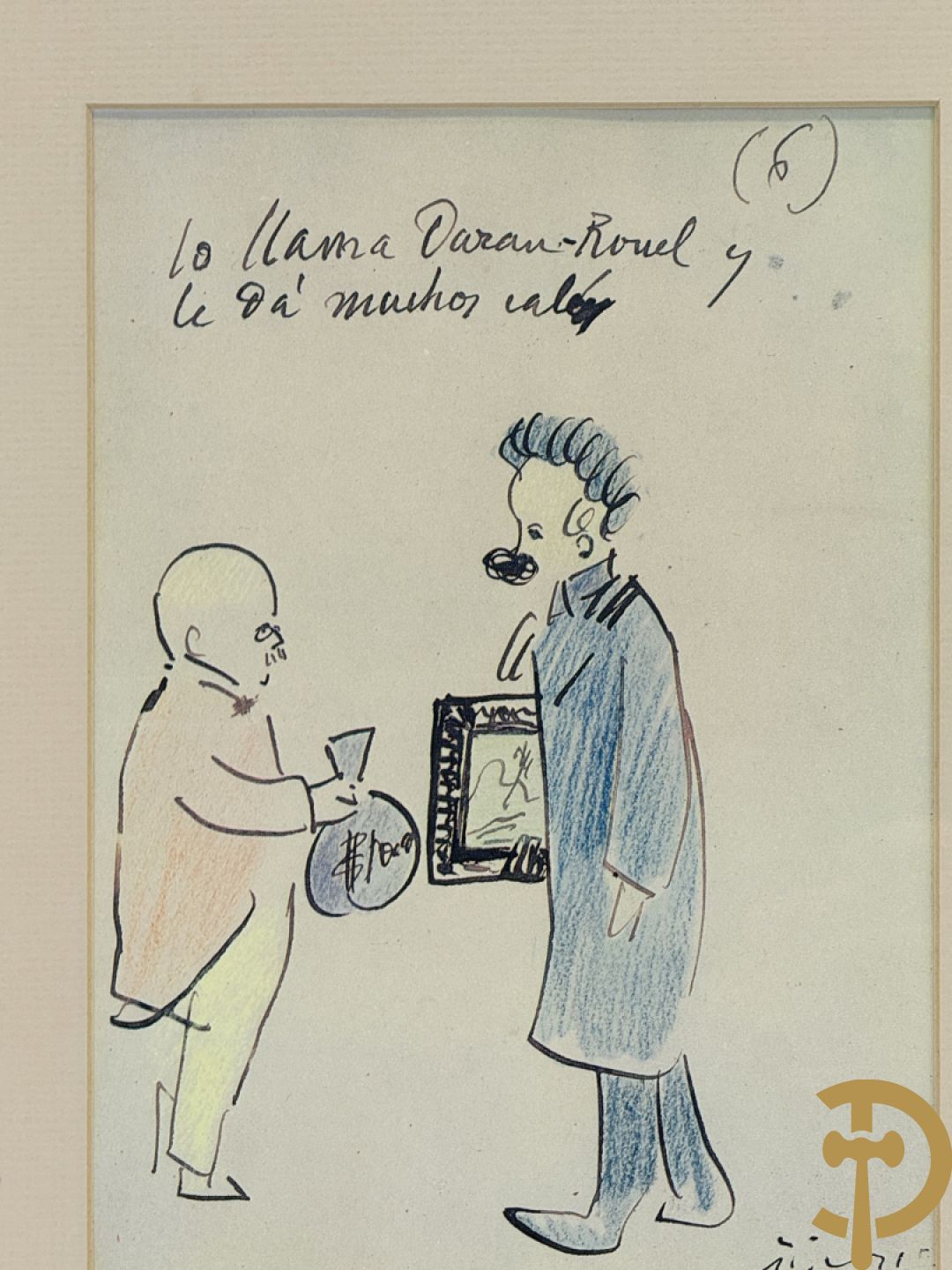 PICASSO (naar) Vijf ludieke prenten met personages - seriegrafieën