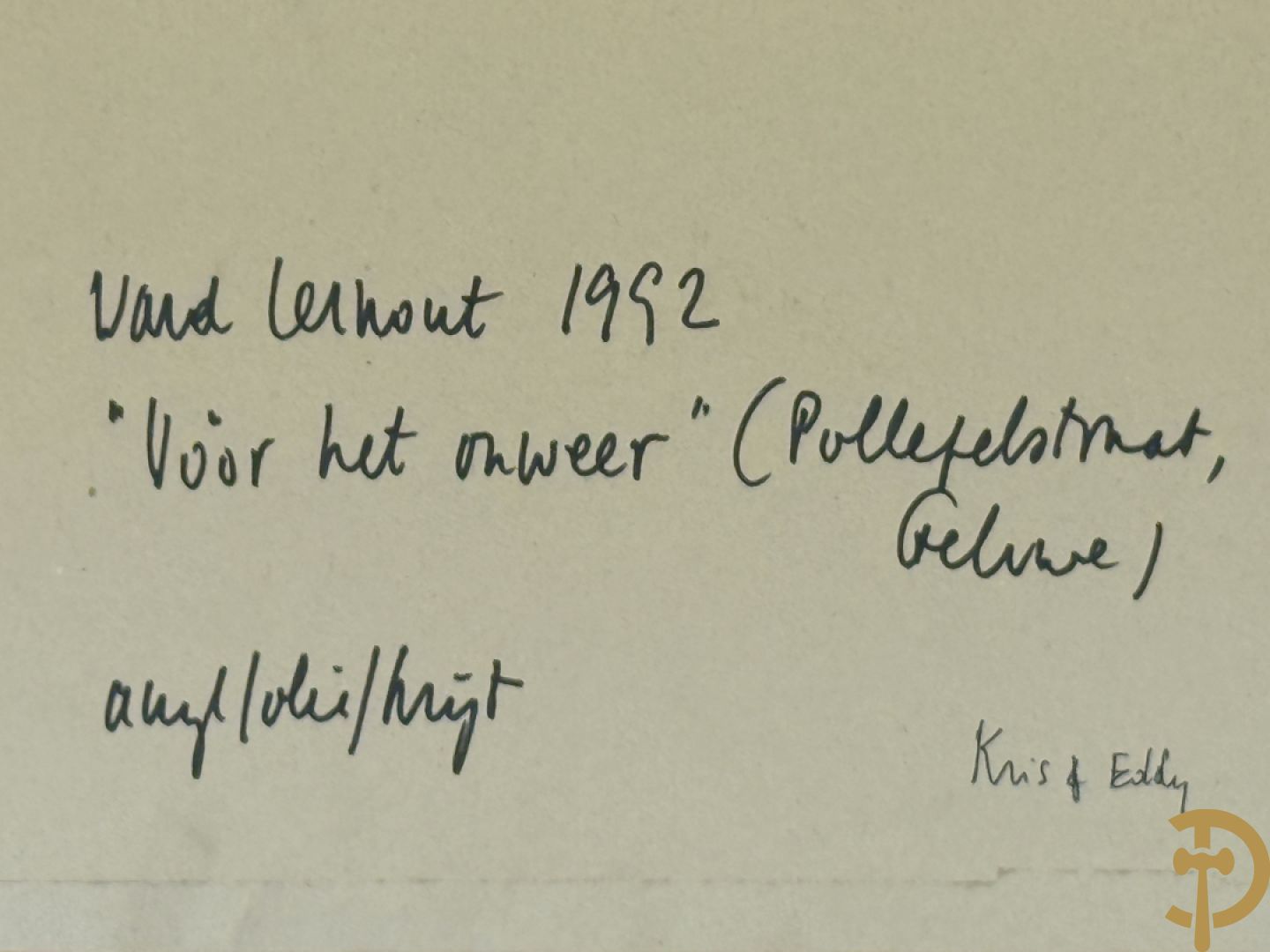 LERNOUT W. getekend (Ward) 
