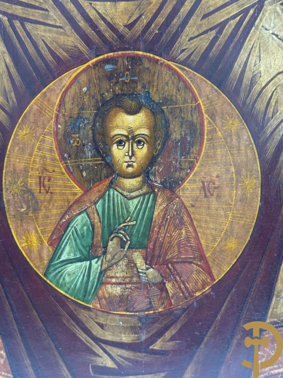 Russische ikoon Moeder Gods van het teken