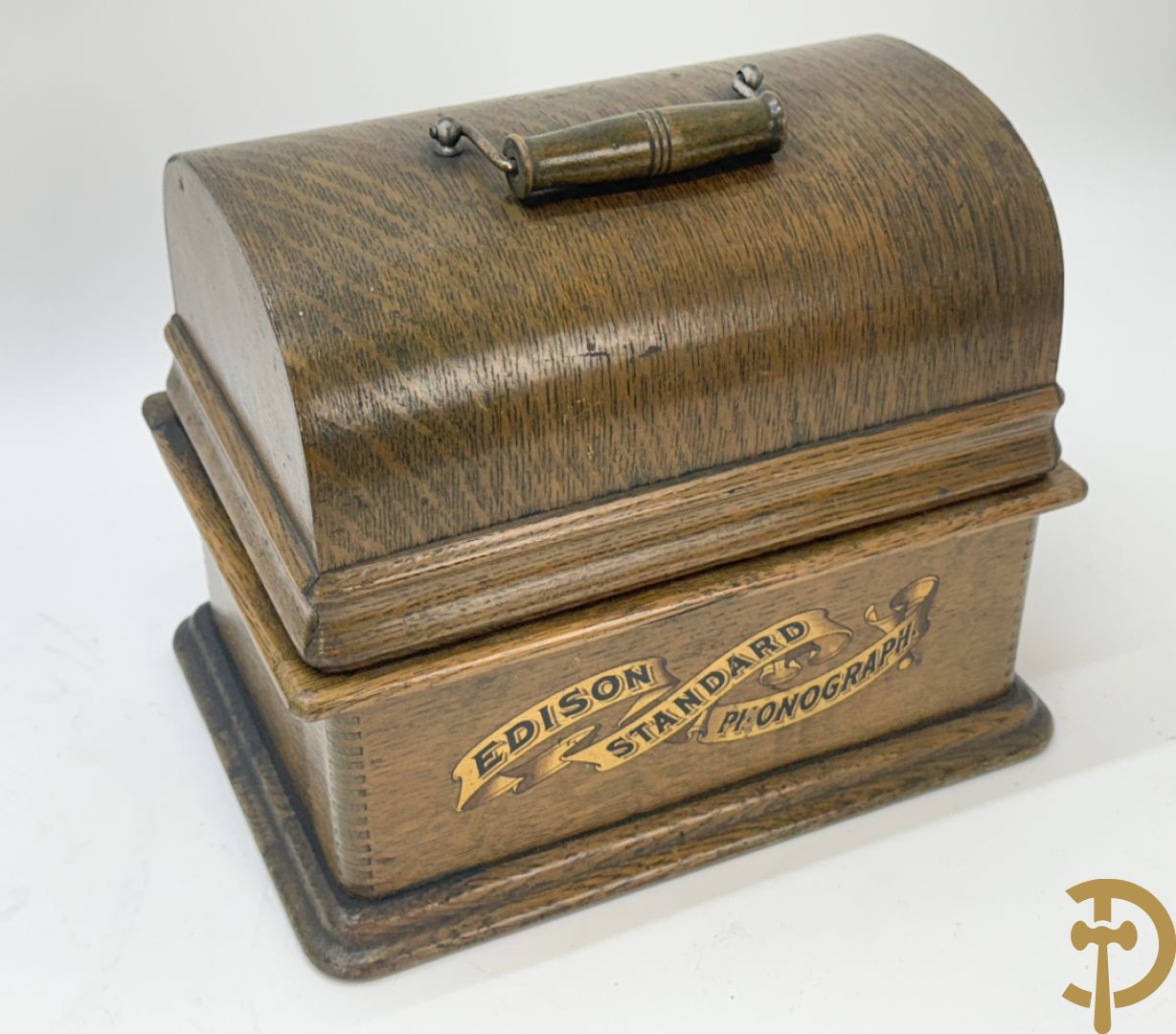Edison Standard fonograaf met 2 hoorns en rollen (zonder naald)