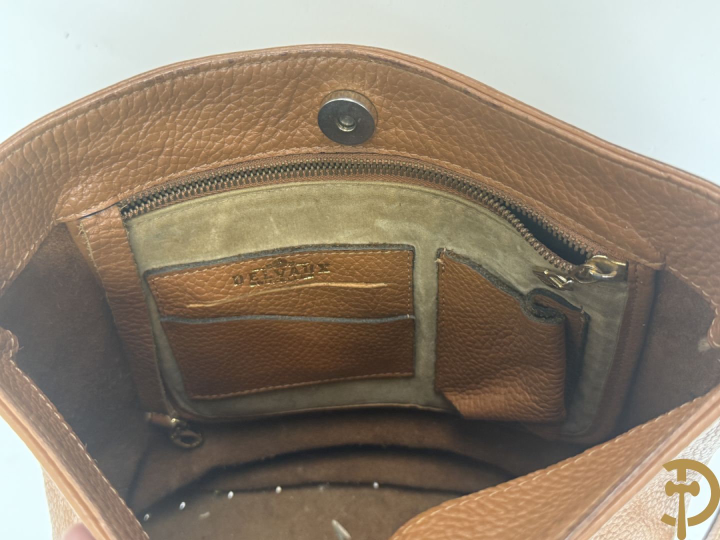 Zwarte en cognackleurige replica Delvaux handtassen