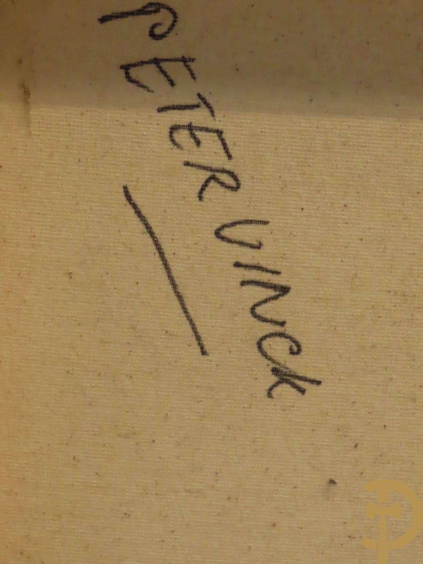VINCK Peter verso getekend 