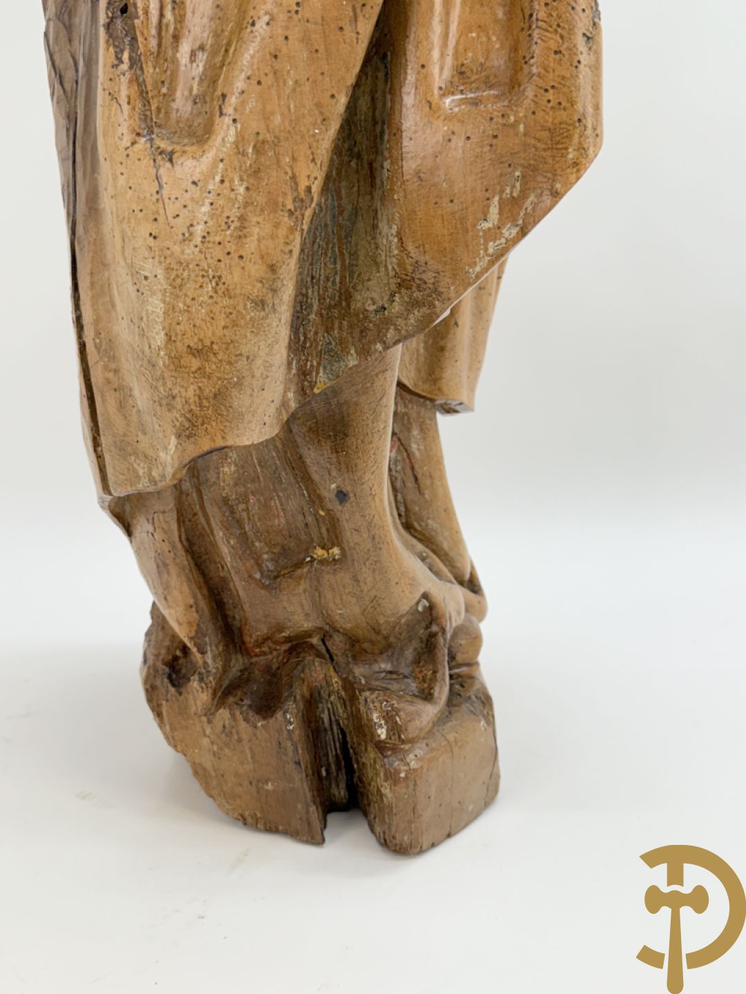 Houtgesculpteerd Mariabeeld, 18e