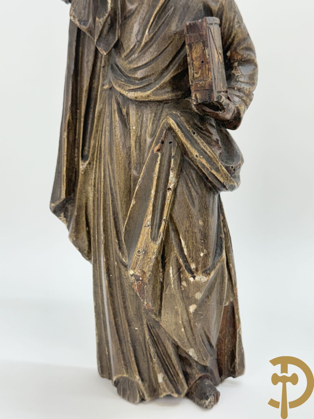 Paar houtsculpturen van evangelisten