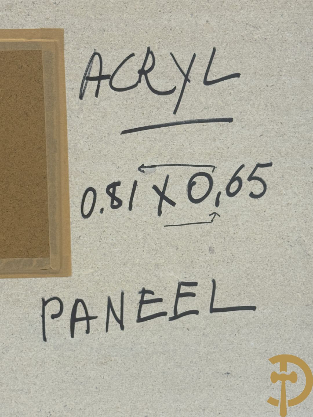 VERMEULEN Noël getekend verso en gedateerd 1986 