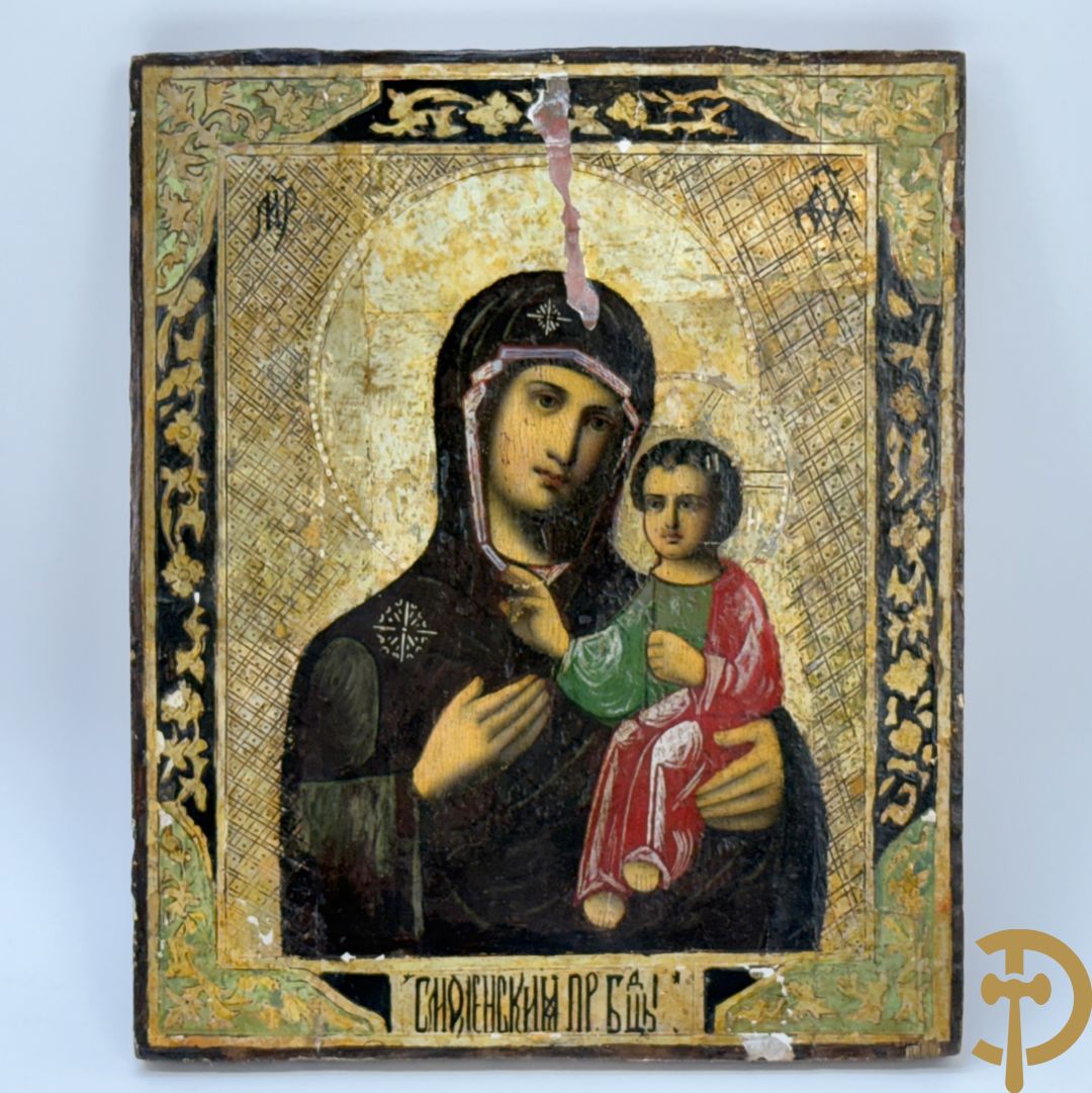 Russische ikoon Madonna met kind