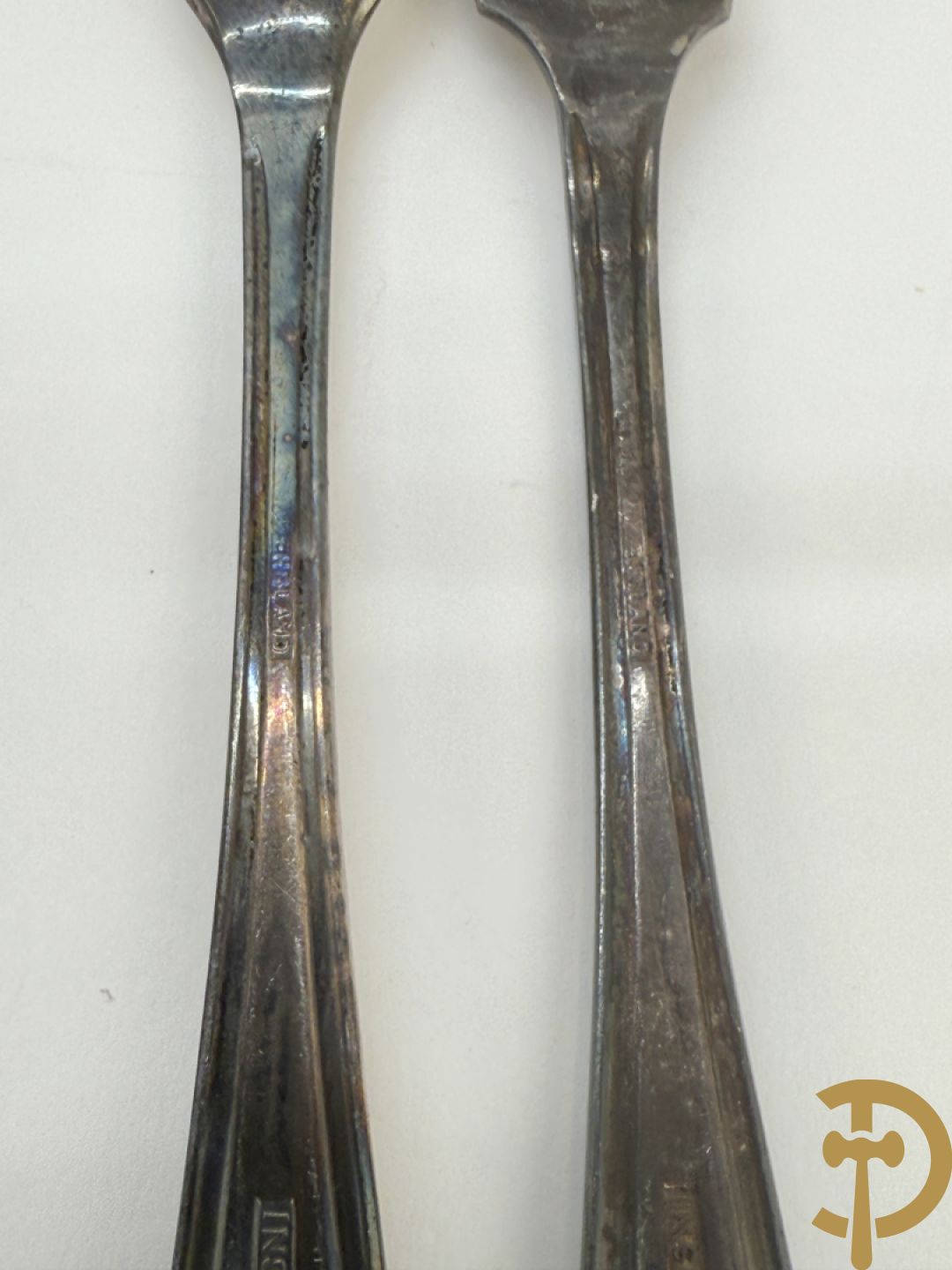 Lot verzilverde couverts w.o. Frionnet François en Wiskemann