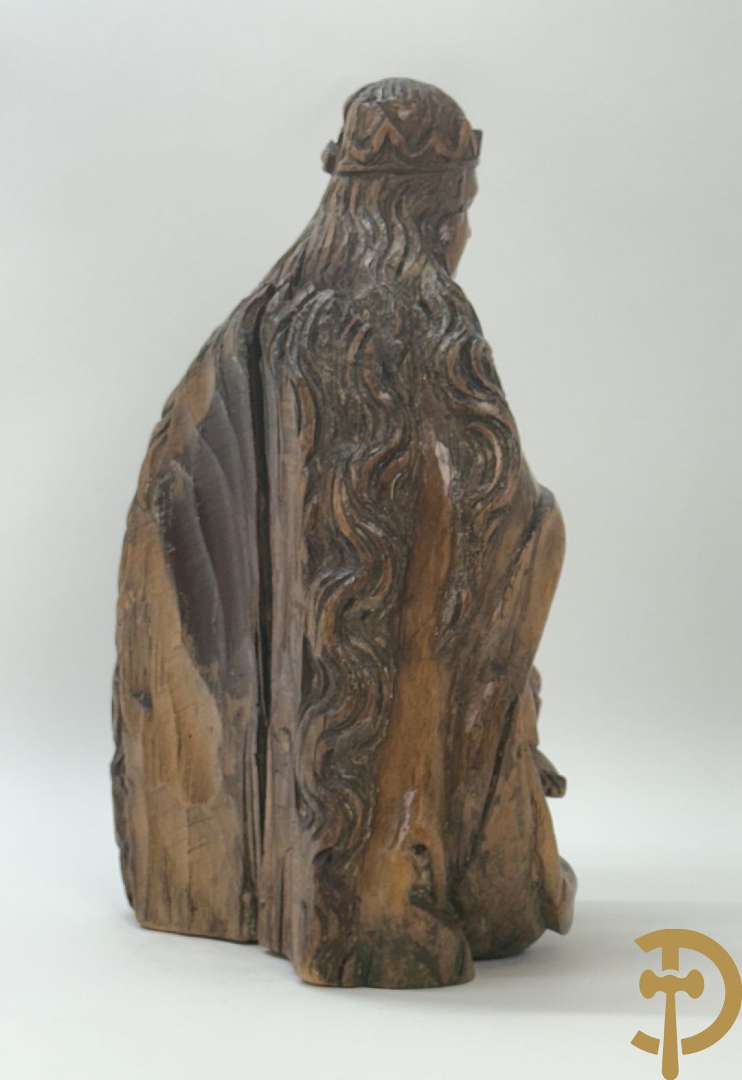 Houtsculptuur Madonna met kind