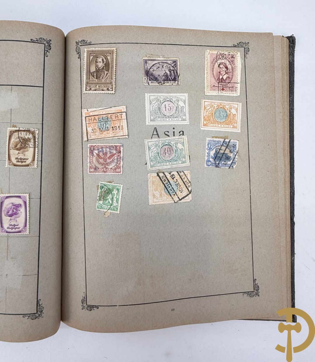 10 postzegelalbums van o.a. Duitsland, Congo, België, ... - Heel divers met veel zeldzame zegels
